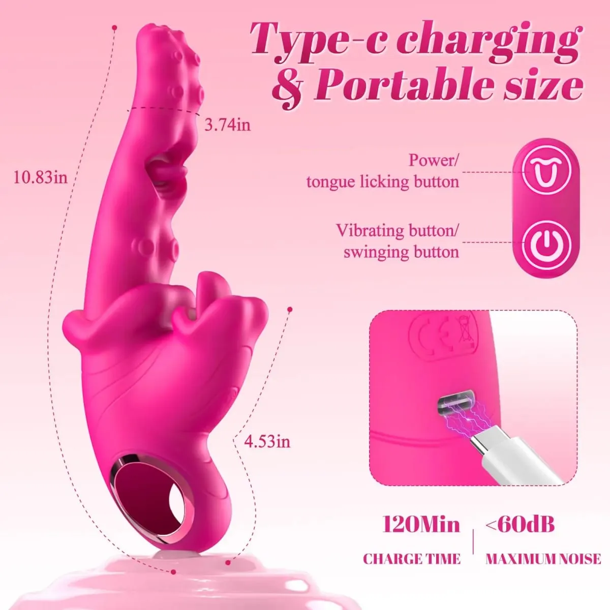 3 in 1 Tongue Licking Vibrator Couples Sex Toys for Women G Spot Dildo Stimulator Female Masturbation Adult Sex Toys 18+