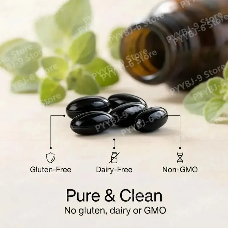 Ethiopian Black Seed Oil Softgels 60 Count 100% Natural Gluten Free Non GMO Antioxidant Immune Digestive Daily Health Supplement