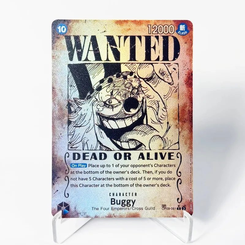 OP09 One Piece Emperors in the New World Curated Deck Luffy Shanks Roger Buggy Zoro Dragon Foil Textured Proxy Cards English