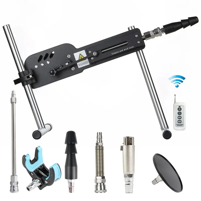 Máquina sexual mejorada con Control remoto, máquina de amor súper silenciosa, Ultra ajustable, Vac U Lock, 30db, 70W, con Big D gratis