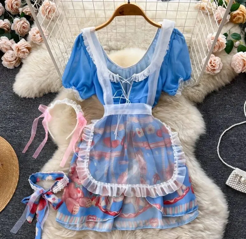 Women Sensual Lace Dress Women V-Neck Open crotch Slim Comfortable Dress Fashion Breathable Sheer Mesh Short Dress New