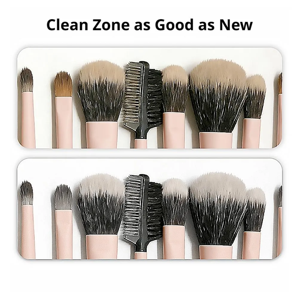 Makeup Brush Cleaning Soap Box Portable Mini Washboard Makeup Brush Cleaner With Soap For Easy Cleaning Brushes Washing Tools