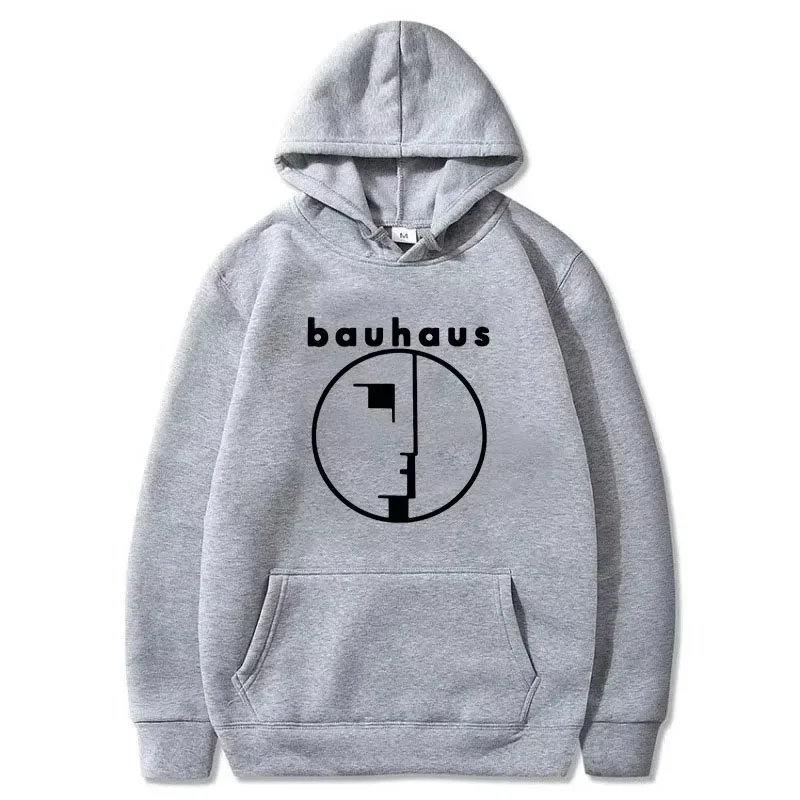 Men's Hoodie Bauhaus Post Punk Goth Rock Crew Neck Graphic Printed Sweatshirt Fashion Casual Plus Size Women Pullover Hoody
