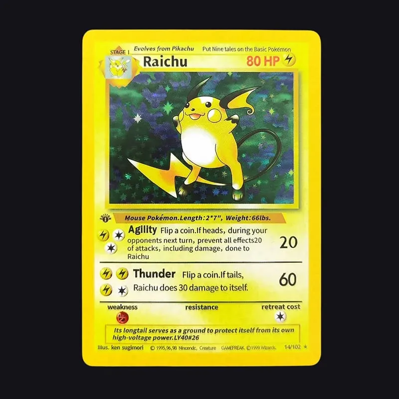 Proxy PKM English GAME 1ST EDITION Charizard Blastoise Venusaur Mewtwo Holo TCG Game Collection Card
