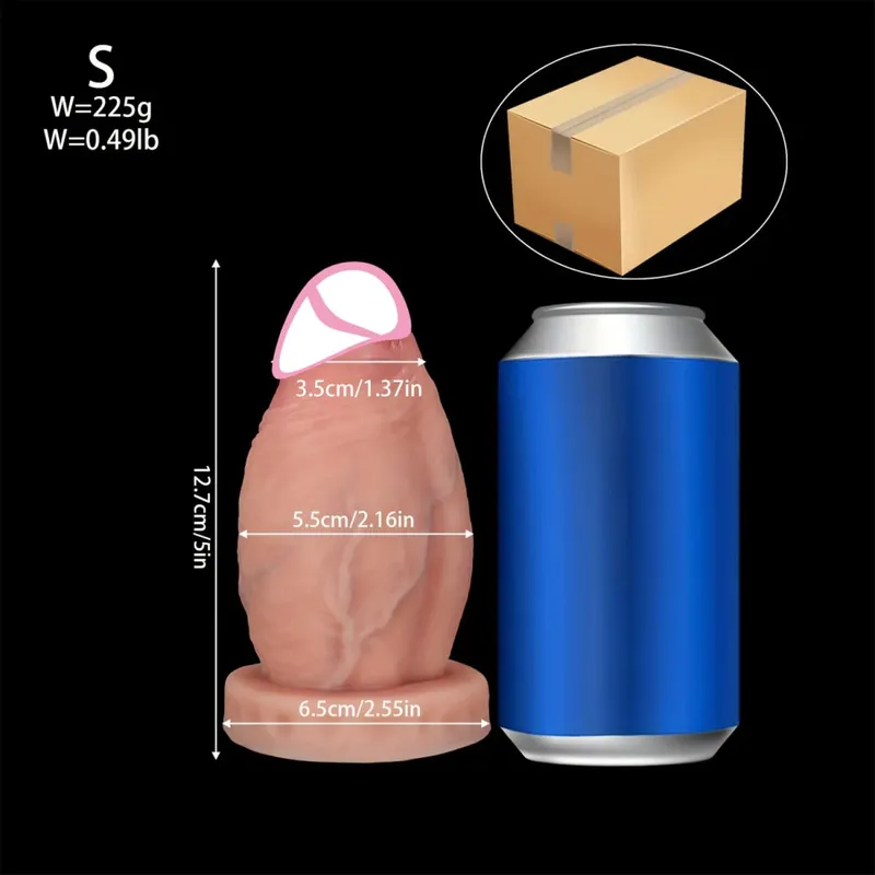 5 Sizes Realistic Anal Dildo Soft Huge Penis Suction Cup Anal Sex Toys For Woman Vagina Adult Masturbator Cock Big Dick Buttplug