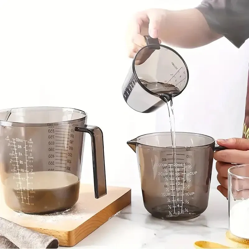 1 Pcs Baking Liquid Measuring Cups PS Scale Cup Plastic Measuring Volume Beaker Kitchen Baking Tools 150/300/600/1000ml