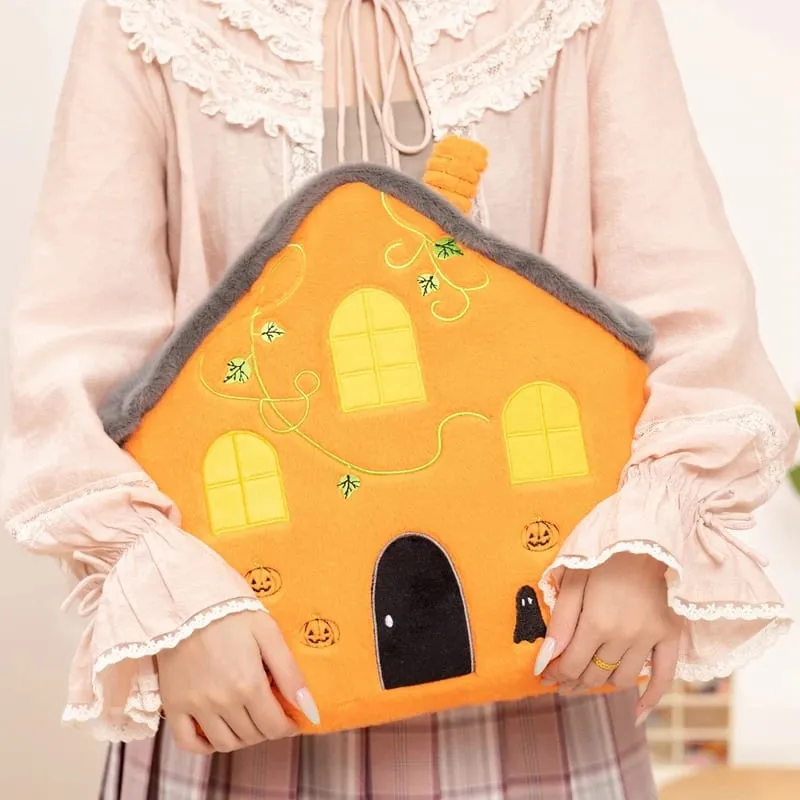 New Creative Halloween Ghost Plushie Soft Toy Pumpkin House Plush Pillow Funny Spooky Decor Cushion for Party Home
