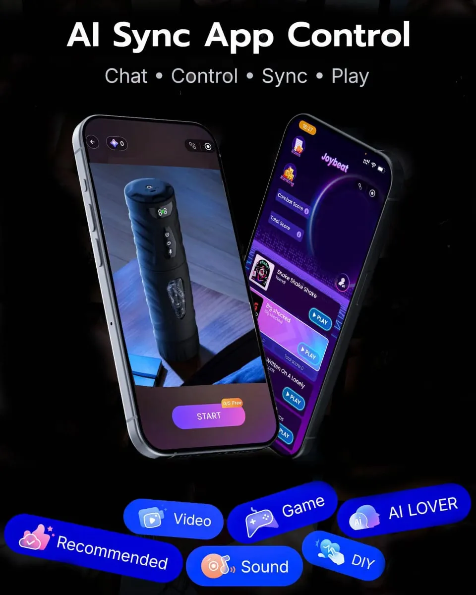 Automatic Rotating Vibrating Male Masturbator Penis Pump Thrusting Suction AI Sync Sex Machine LCD Pocket Pussy Sex Toys for Men