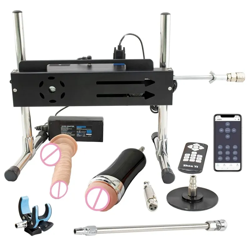 200W Super Powerful Sex Machine for Adult Masturbation Intelligent App Control Premium Love Machine with Dildo Adult Sex Toys