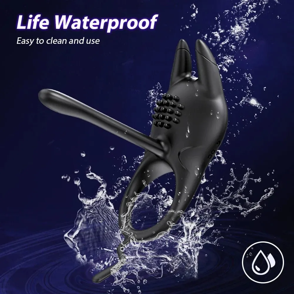 Vibrating Penis Ring Sex Toys for Couples Men Male Penis Massager Delay Ejaculation Cock Ring Clitoral G Spot Stimulation 18+