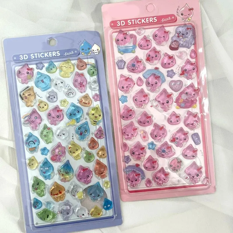 3D Stickers Cartoon Sticker Accessories Cute Stickers Seal 3d Phone Stickers Notebook DIY Stickers ボンボン ドロップシール
