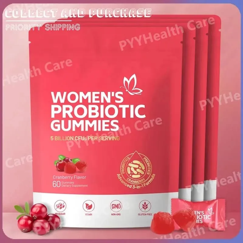 Probiotic for Women Probiotic Gummies Feminine Daily Wellness Balance Ph Gummies Cranberry Probiotics Health Yeast Ph Balance — image 1