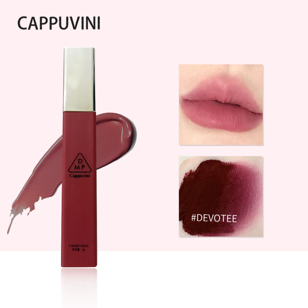 Cappuvini Matte Velvet Lip Glaze, feuchtigkeitsspendender, glatter, langanhaltender Lippenstift, Make-up-Lipgloss