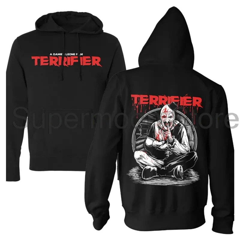 Terrifier Movie Hoodie Unisex Long Sleeve Streetwear Women Men Hooded Sweatshirts 3D Clothes