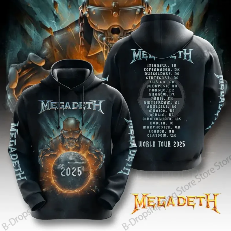 Metal Rock Band Megadeth 3d Print Hoodie Men Women Fashion Long Sleeve Hoodies Vintage Coat Men Sweatshirt Unisex Clothes NEW