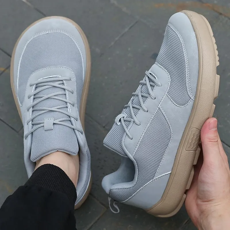 Unisex Wide Toe Barefoot Shoes Mesh Breathable Walking Shoes Casual Sneakers Street Style Minimalist Running Shoes for Daily Use