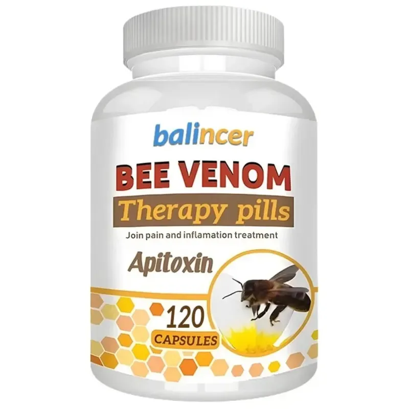 Bee Venom Extract Capsules - Relieves Joint Pain Promotes Bone Health Support Immunity