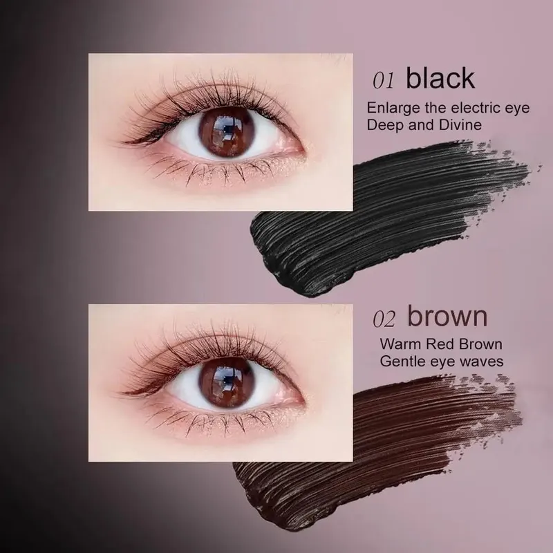 Řasenka EyeLashes Voděodolná řasenka s hedvábným vláknem Černá Dlouhé Curling Prodlužování řas Neslepující Oční Makeup Kosmetika