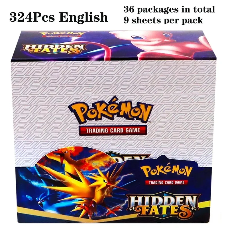 324 pièces Pokemon TCG: épée et bouclier tempête obligations Booster boîte jeu de cartes à collectionner carte Pokemon enfants jouets jeu de société