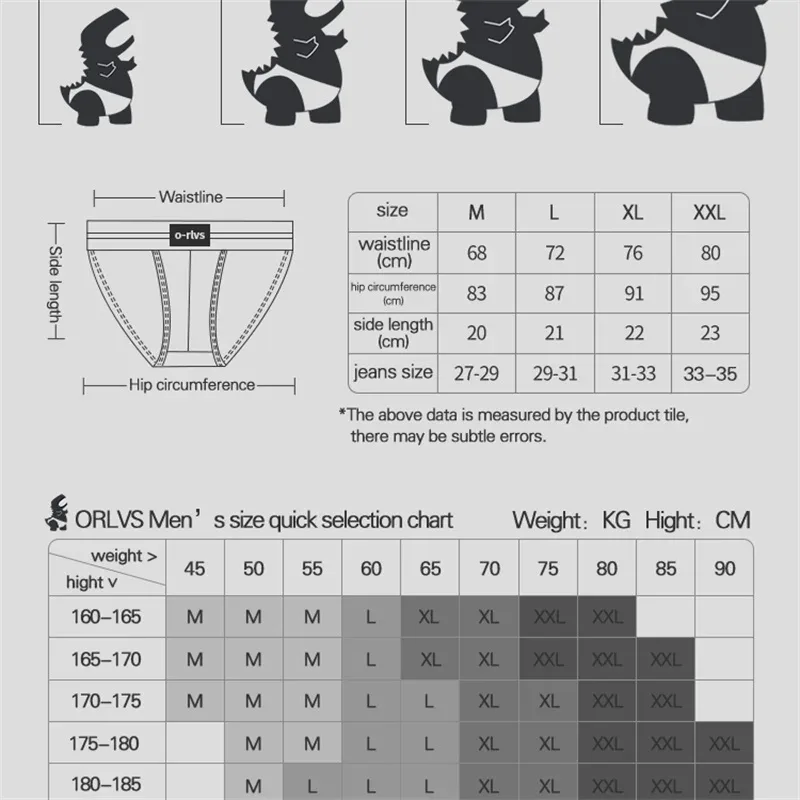 Mga Brief Panlalaking Seamless Hip Design Mens Underwaer Super Large Wide 5cm Elastic Band Independent Codpiece Boy Short Pants