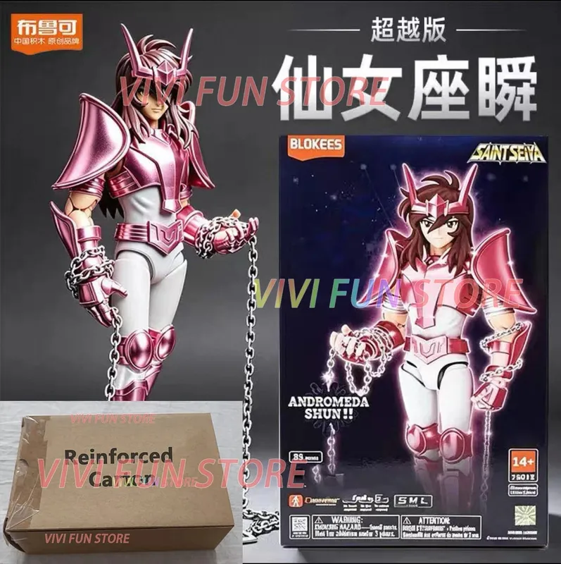 In Stock BLOKEES Saint Seiya CLASSIC CLASS Gold Saint Virgo Shaka Pisces Aphrodite Andromeda Cygnus EX Gold Assembled Model Toys