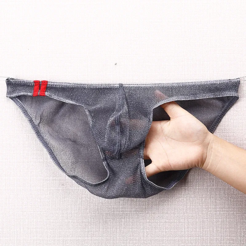 Men's Underwear Briefs Ultra Thin Low Rise Mesh Breathable Panties