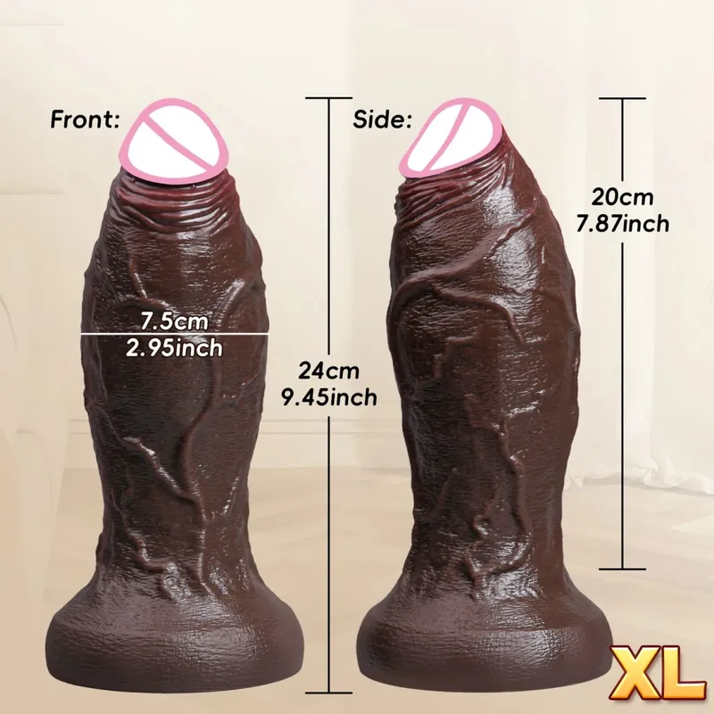 XXL Spuer Bigger Realistic Dildos Thick Silicone Anal Dildo Expander Thick Penis Adult Sex Toys Masturbation Butt Plug 18+
