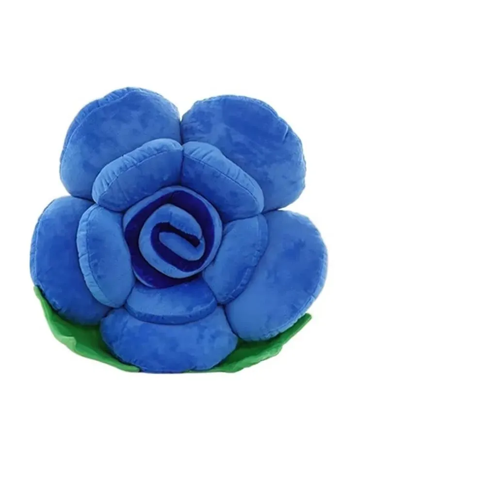 New Large Rose Shaped Pillow Simulated Plush Sofa Flower Cushion Colorful Car Interior Cushion Home Decor