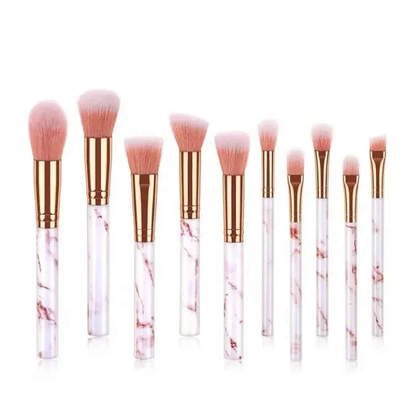 14-Piece Silver Professional Makeup Brush Set | Includes 2 Plush Velvet Puffs + 2 Blending Sponges | Vegan Cruelty-Free Brush Co