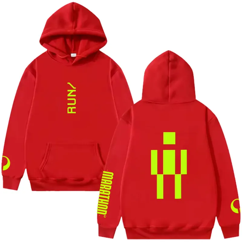Marathon RUNNER Hoodie Marathon Game Trendy Graphic Clothing Women Men Long Sleeve High Street Sweatshirts Casual Loose Pullover
