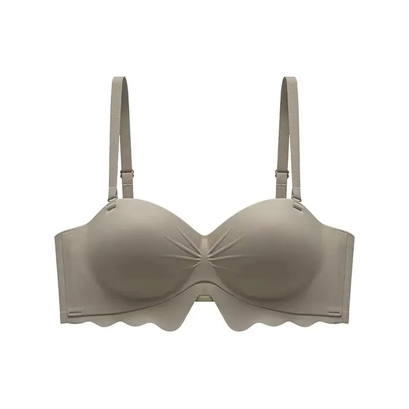 Sexy Seamless Push up Bra No Underwire Small Breast Gathering Anti-sagging Comfortable Lingerie for Women