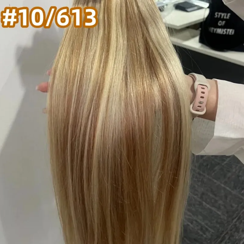 Bulk hår 100 % äkta människohår maskintillverkat Virgin Remy rakt hår Bulk 18-30 tum 100 g Naturligt blont hårförlängning utan inslag