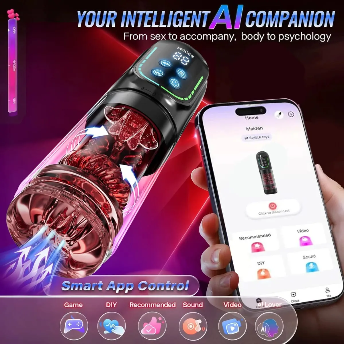 Automatic Male Masturbator Telescopic Rotation Vagina Masturbation Equipment Sex Toys for Men Goods for Adults Piston Mastubator