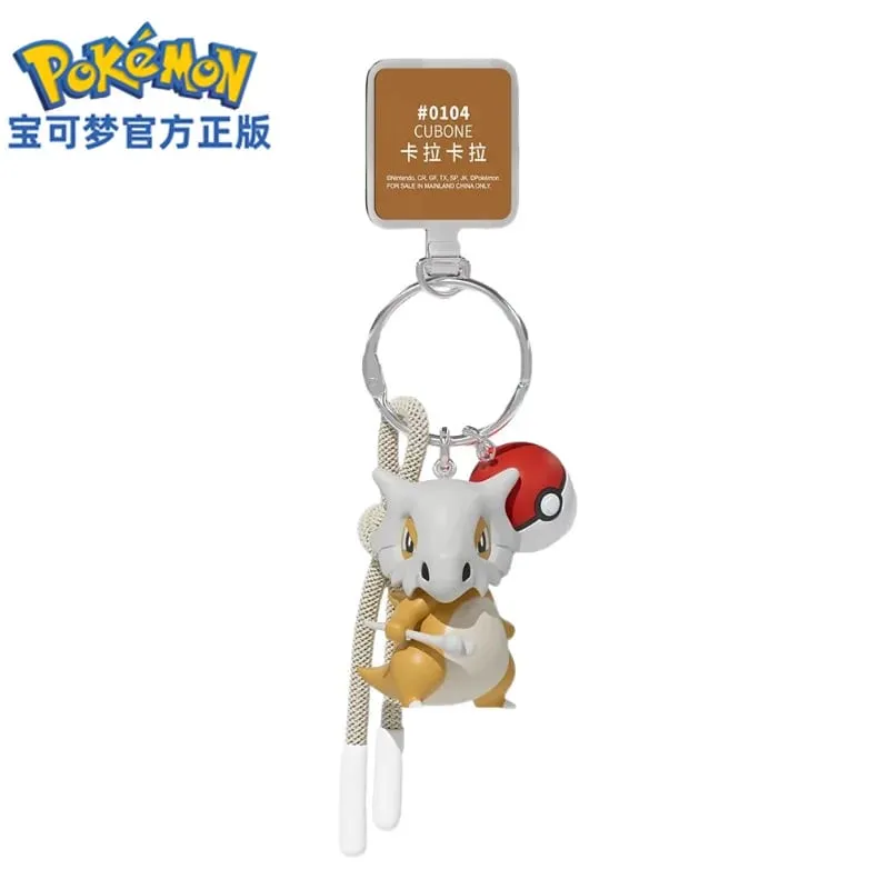Originální Pokémon Scorbunny Keychain Grookey Riolu Sobble Wobbuffet Cubone Anime Akční figurka Hračka Klíčenka Přívěsek s vůní Dárek