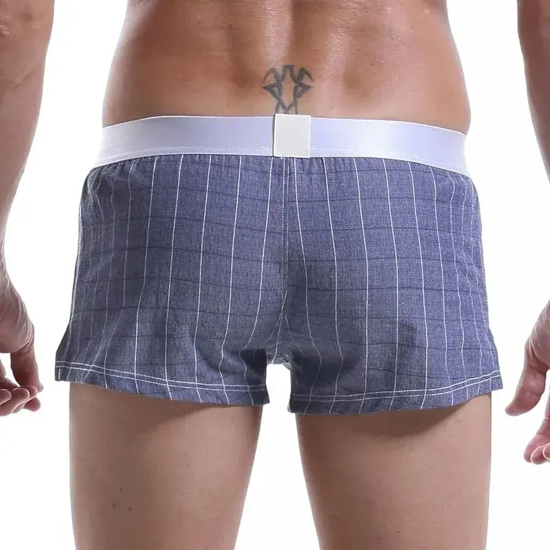 Men Cotton Boxers Shorts Loose Multicolor Male Plaid Underwear Homewear Comfortable Arrow Pants 3256806911165516 — image 10