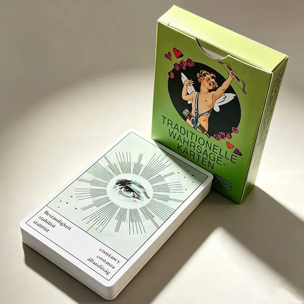 36 Pcs Classic Oracle Cards with Multilingual Meanings & Zodiac Constellation Backs