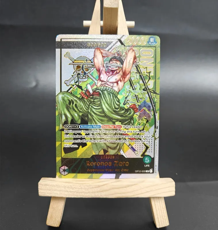 DIY One Piece Card Game Treasure Cup Roronoa Zoro OP12-020 Serialized 1/600 600/600 Collection English Anime Cards