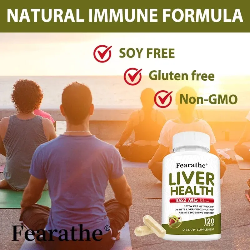 Liver Detox Advanced Detox & Cleansing Formula Supports Health Liver Function with Milk Thistle and Dandelion Non-GMO