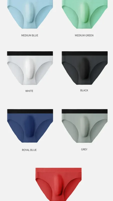 3PC Ice silk texture briefs, sobrang lamig sa balat sa tag-araw, tamasahin ang silky touch
