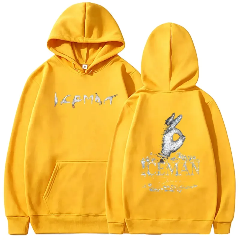 Rapper Drake ICEMAN Album Double Sided Print Hoodie Men Women Fashion Hip Hop Oversized Streetwear Men's Casual Vintage Hoodies