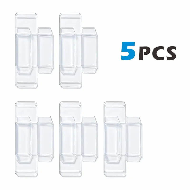 5 PCS Clear Plastic Protector Case For Japanese One Piece(OP-05/06/07/08... & EB-01/02/03...)