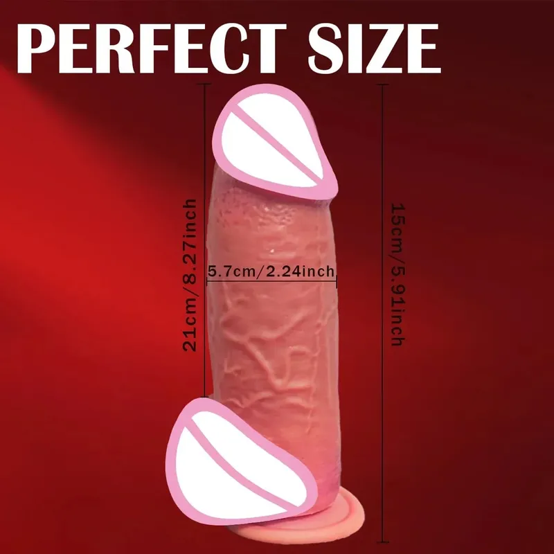 Realistic Dildo for Women Gay Skin Sliding Foreskin Sexmachine Dick Anal Masturbators Strapon Big Penis Dildos Adult Sex Toys 18