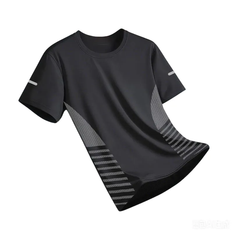 New Ice Silk Running Shirts Men Loose Short Sleeve Top Basketball Gym Sportswear For Male Fitness Workout Mesh Breathable Tee