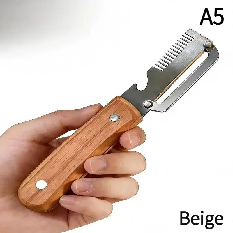 1Pc 2-in-1 3-in-1 Multifunctional Vegetable Peeler With Bottle Opener For Peeling And Slicing Fruits Shredding Scallions.