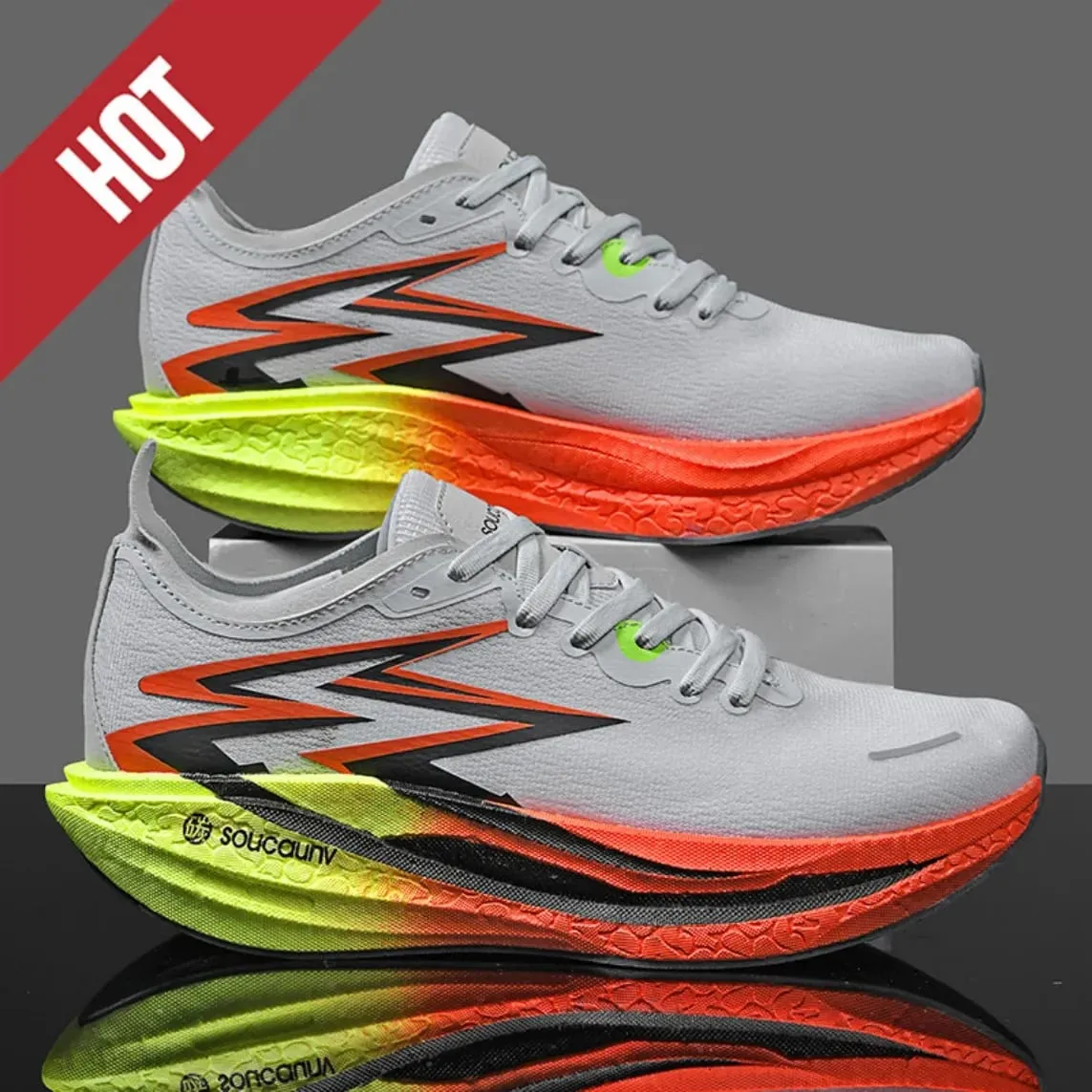 Men Women Carbon Plate Marathon Running Shoes Breathable Lightweight Non-Slip Racing Training Sports Athletic Sneakers Casual — image 6