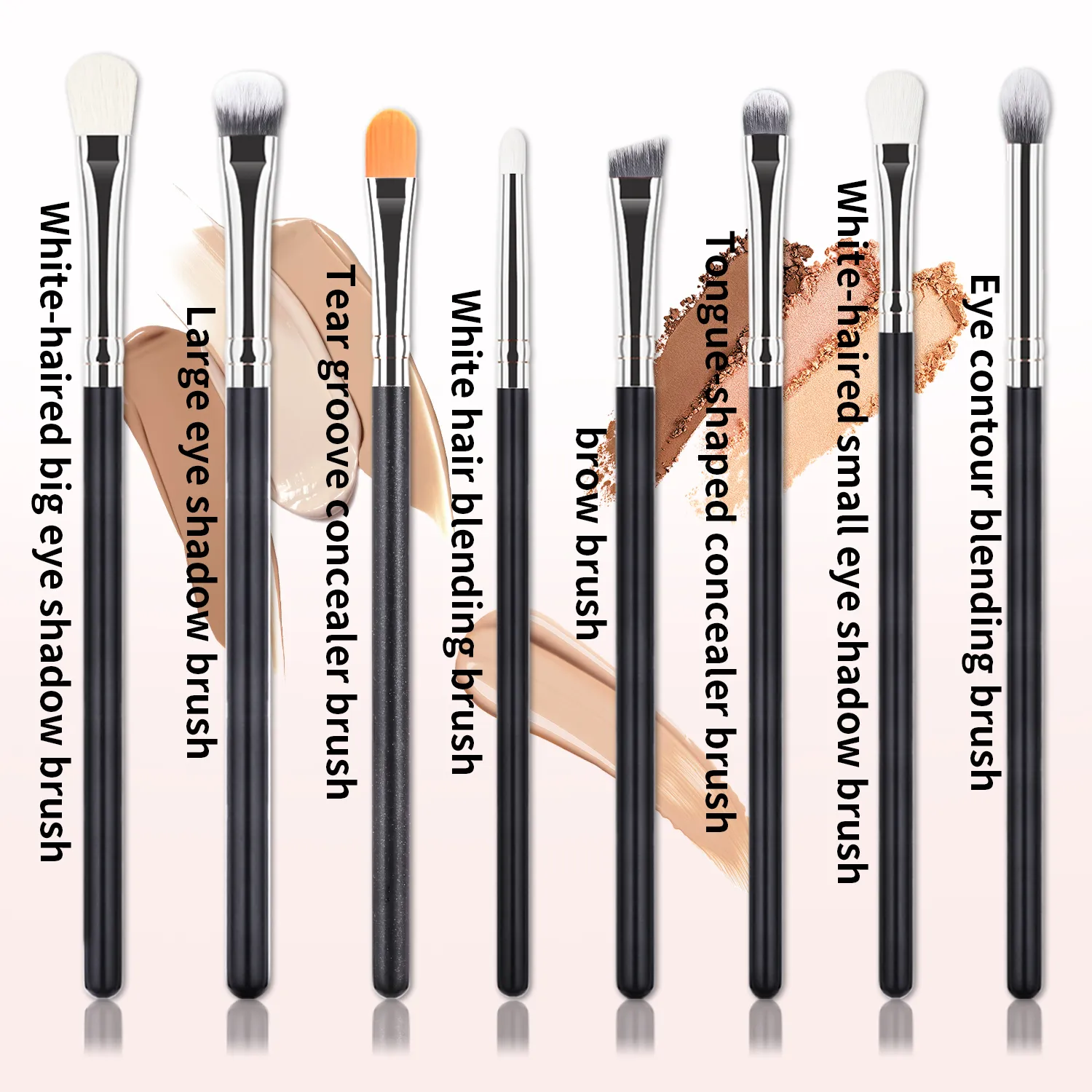8Pcs Eyeshadow Makeup Brush Set Blending Concealer Detail Brushes for Daily Eye Makeup for Beginners — image 6