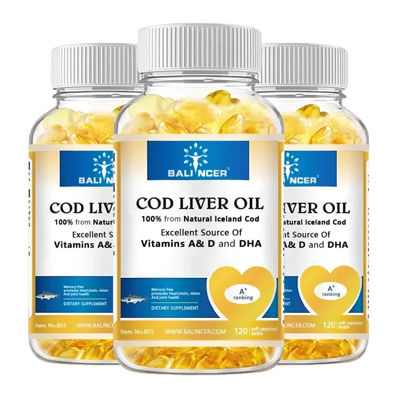Extra-strength Formula Cod Liver Oil Contains Vitamins A D EPA and DHA Supports Heart Brain Immune Joint and Eye Health