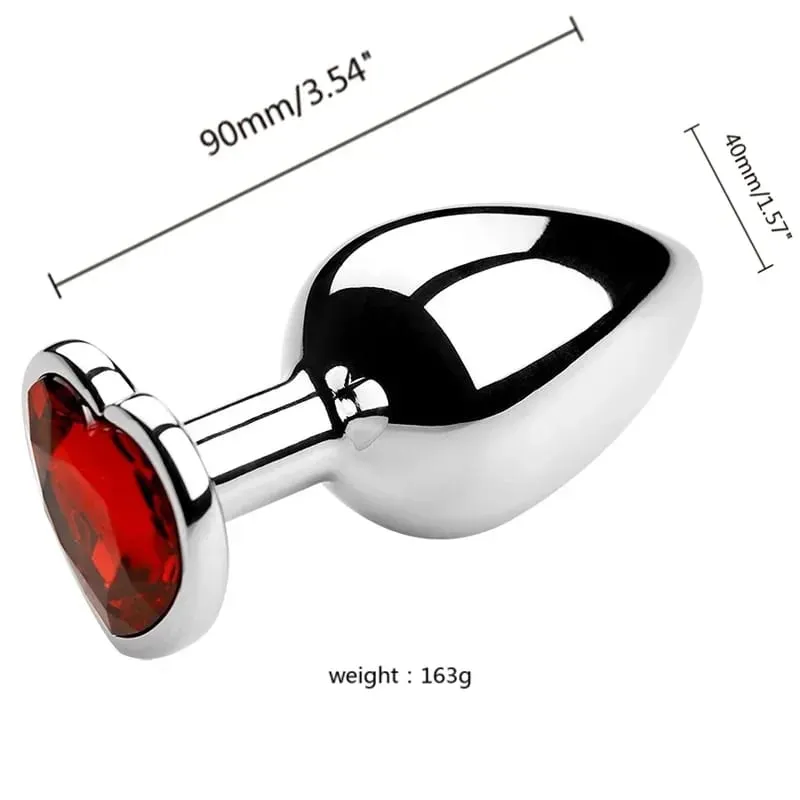 S/M/L Metal Anal Plug Butt Plug Sex Toy Butt Toy for Women Men Couples Gay Adult Game Masturbation Anal Diamond Sex Shop