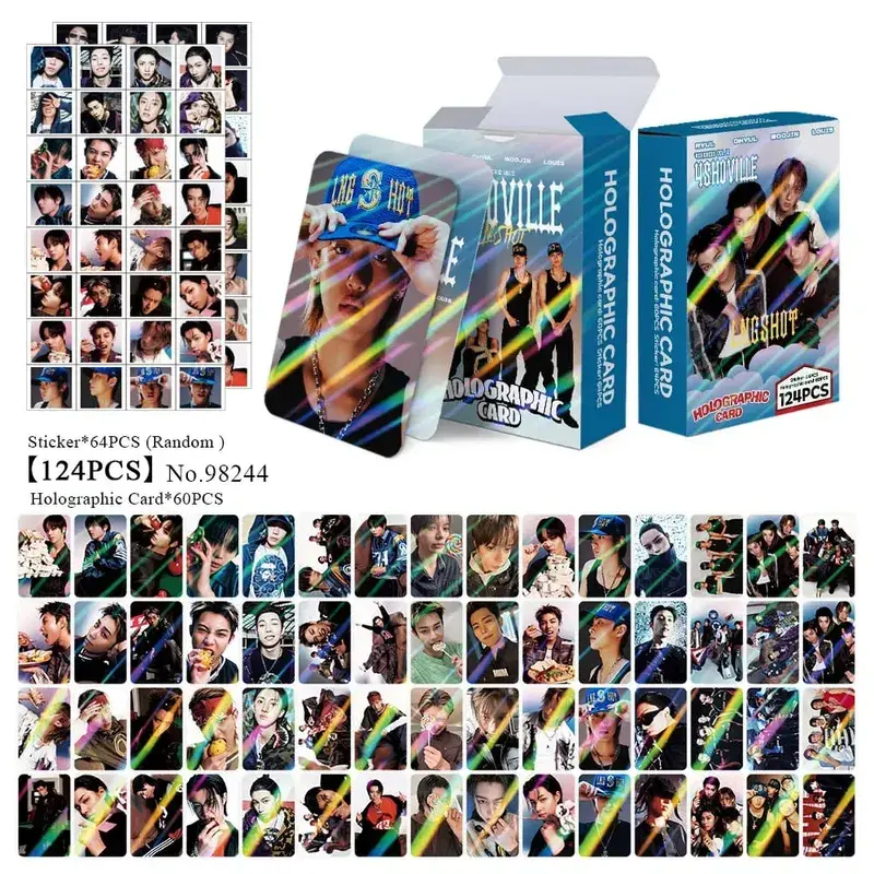 60ks LNGSHOT Nové album SHOT CALLERS Fotopohlednice Samolepky Kpop Merch Lomo Karty Set Fanoušci Kolekce Karty Giftsi