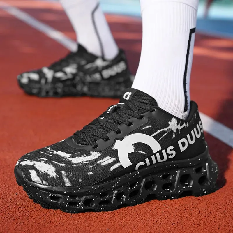 Men Sneakers High-quality Mesh Breathable Hollow Out Soft Sole Rebound Anti Slip Marathon Sports Shoes Comfort Outdoor Running